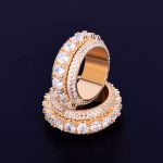 5-Row-Solid-Men-s-Ring-18-K-Copper-Charm-Gold-Color-Cubic-Zircon-Iced-RING